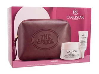 Collistar Rigenera denní pleťový krém Rigenera Smoothing Anti-Wrinkle Cream 50 ml + oční krém Rigenera Smoothing Anti-Wrinkle Eye Contour 5 ml + kosmetická taštička The Bridge