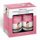 MOVit Energy Dárkový balíček Kyselina hyaluronová + Biotin Forte 60+60 kapslí