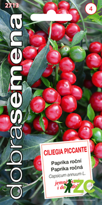Dobrá semena Paprika zel. - Ciliegia Piccante, chilli 0,3g