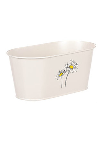 Truhlík kovový, krémová barva.