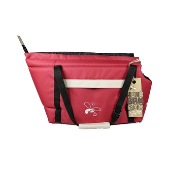 Taska HUHU bordo bezova 16x27cm