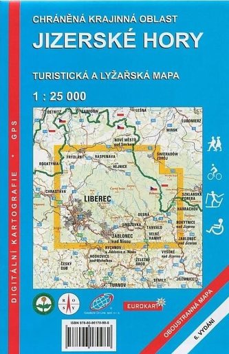 WKK Jizerské hory 1:25 000 ROSY / turistická mapa