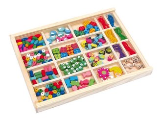 Small Foot Dřevěné korálky v boxu Vivien Small Foot Dřevěné korálky v boxu Vivien