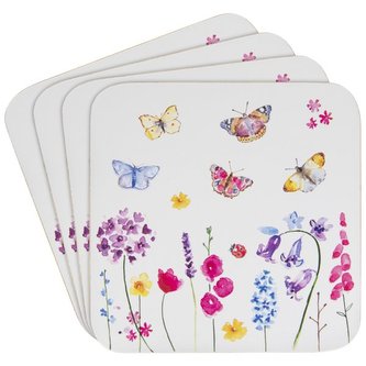PODTÁCKY SADA 4 KUSY LP94474 BUTTERFLY GARDEN L&P;