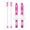 Dětské lyže s vázáním a holemi Baby Mix 70 cm růžové