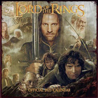 Oficiální nástěnný kalendář 2023 Lord of the Rings|Pán prstenů s plakátem (SQ 30,5 x 30,5|61 cm)