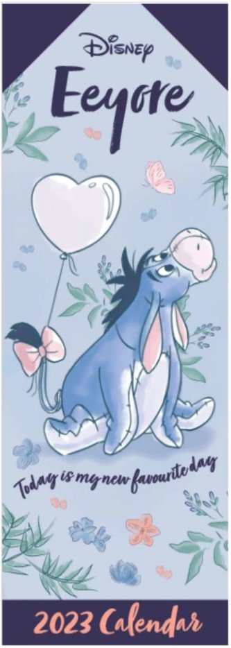 Oficiální nástěnný kalendář 2023 Disney: Medvídek Pů - Ijáček (14,9 x 42 cm)