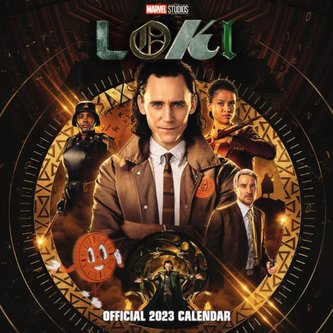 Oficiální nástěnný kalendář 2023 Marvel: Loki s plakátem (SQ 30,5 x 30,5|61 cm)