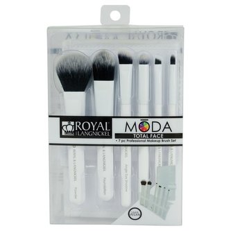 Royal & Langnickel MODA TOTAL FACE Sada štětců (6 ks) Barva: Bílá, Varianta: Nový produkt