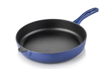 Litinová pánev 28cm modrá - Silver
