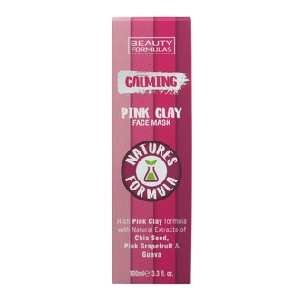 BEAUTY FORMULAS Zklidňující maska na obličej Pink Clay 100 ml