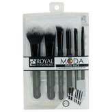 Royal & Langnickel MODA TOTAL FACE Sada štětců (6 ks) Barva: Černá, Varianta: Nový produkt