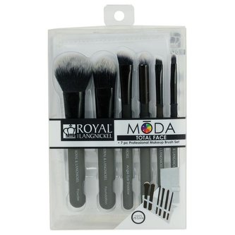 Royal & Langnickel MODA TOTAL FACE Sada štětců (6 ks) Barva: Černá, Varianta: Nový produkt