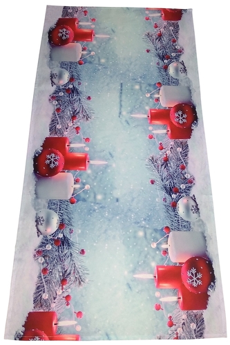 Ubrus - běhoun na stůl CHRISTMAS CANDLES 40x180 cm Mybesthome