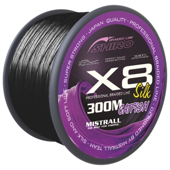 šňůra Shiro catfish X8 0,40mm 300m černá