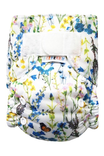 BIO Bambusová kapsová plenka (S) - Zvonečková rozkvetlá louka SZ