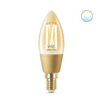 8718699787257 WiZ žárovka filament amber E14 C35 4,9W 370lm 2000-5000K, stmívatelná