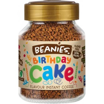 Beanies ochucená instatní káva Birthday Cake 50g Beanies ochucená instatní káva Birthday Cake 50g