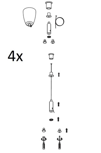 ZH/UNI4 Závěsný systém univerzální - 4 lanka