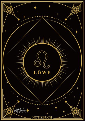 Edles Notizbuch Sternzeichen Löwe | Designed by Alfred Herler