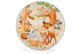 Talíř dětský porcelán 21cm mělký  LESNÍ ZVÍŘÁTKA