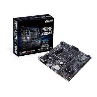 ASUS MB Sc AM4 PRIME A320M-E, AMD A320, 2xDDR4, 1xHDMI, 1xDVI, 1xVGA, mATX