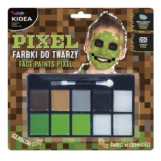 Farbki do twarzy Pixel 8 kolorów KIDEA Farbki do twarzy Pixel 8 kolorów KIDEA