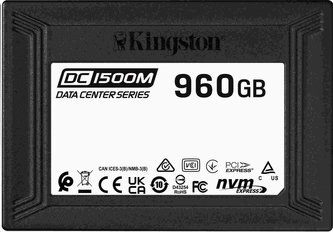 Kingston SSD 1TB (960GB) SSD Data Centre DC1500M (Mixed Use) Enterprise U.2 Enterprise NVMe SSD