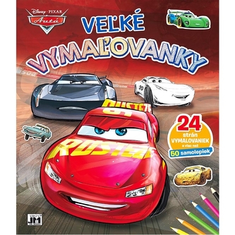 Velké omalovánky a samolepky - Cars