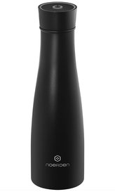NOERDEN chytrá láhev LIZ480 Black/ objem 480 ml/ UV/ připomenutí hydratace/ provoz 30 dní/ USB/ ocel/ černá/ CZ app