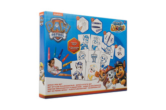 Malování s foukacími fixami Tlapková patrola Malování s foukacími fixami Tlapková patrola