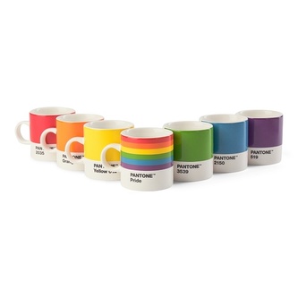 PANTONE Hrnek Espresso set 7ks - Pride v dárkovém balení PANTONE Hrnek Espresso set 7ks - Pride v dárkovém balení