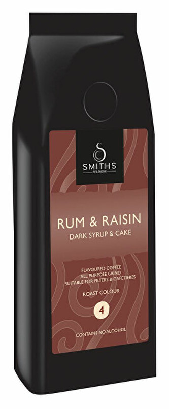 Smiths of London Ochucená káva Rum a rozinky 227 g