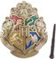 Stolní dekorativní lampa s ovladačem Harry Potter: Erb Bradavic a magická hulka (výška 30 cm)