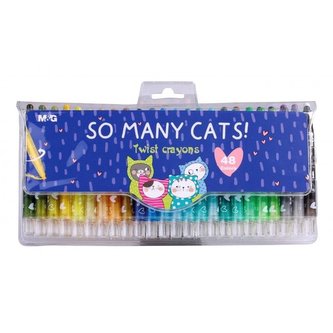 Kredki twistery So Many Cats 48 kolorów M&G;