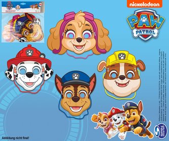 Párty papírové masky 4ks - tib Párty papírové masky 4ks - tib