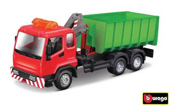 Bburago 1:43 servisní vozidlo Hooklift and Crane Truck