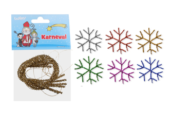 Vločka 75mm, skládačka, 6ks