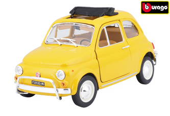 Bburago 1:24 Fiat 500L (1968) Yellow