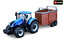Bburago 1:50 Farm Traktor New Holland s vlečkou pro koně