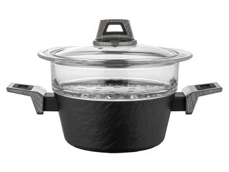 HRNEC PRO VAŘENÍ V PÁŘE JAPANDI 20CM SE SKLENĚNÝM SÍTEM 1,9L