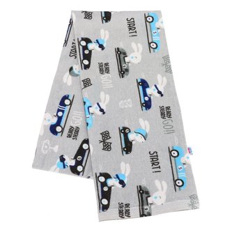 Flanelová plena s potiskem New Baby šedá ready steady GO Flanelová plena s potiskem New Baby šedá ready steady GO