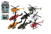 Vrtulník/Helikoptéra kov/plast 10cm mix barev 12x9x5cm v krabičce 1 ks
