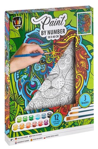 Malowanie po numerach - Lew 30x40cm Malowanie po numerach - Lew 30x40cm