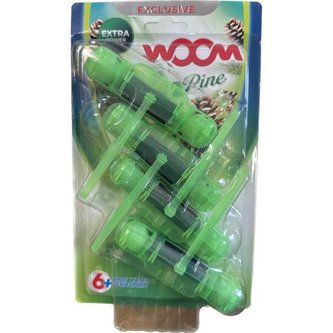 WC závěska wOOm, barvicí 4 x 50 g, Pine