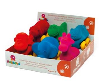 RUBBABU Medium Zvířátka autíčka displej 6