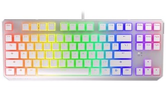 Endorfy herní klávesnice Thock TKL OWH Pudd.Khail RD RGB /USB/ red sw. / drátová / mechanická / US layout / bílá RGB