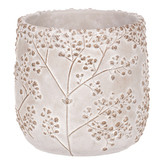 Obal betonový s dekorem gypsophily.