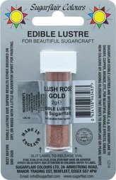 Jedlá prachová perleťová barva Sugarflair (2 g) Blush Rose Gold