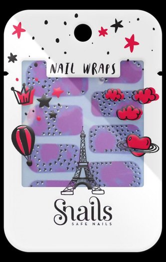 Snails Nalepovací nehty - Pink Zebra